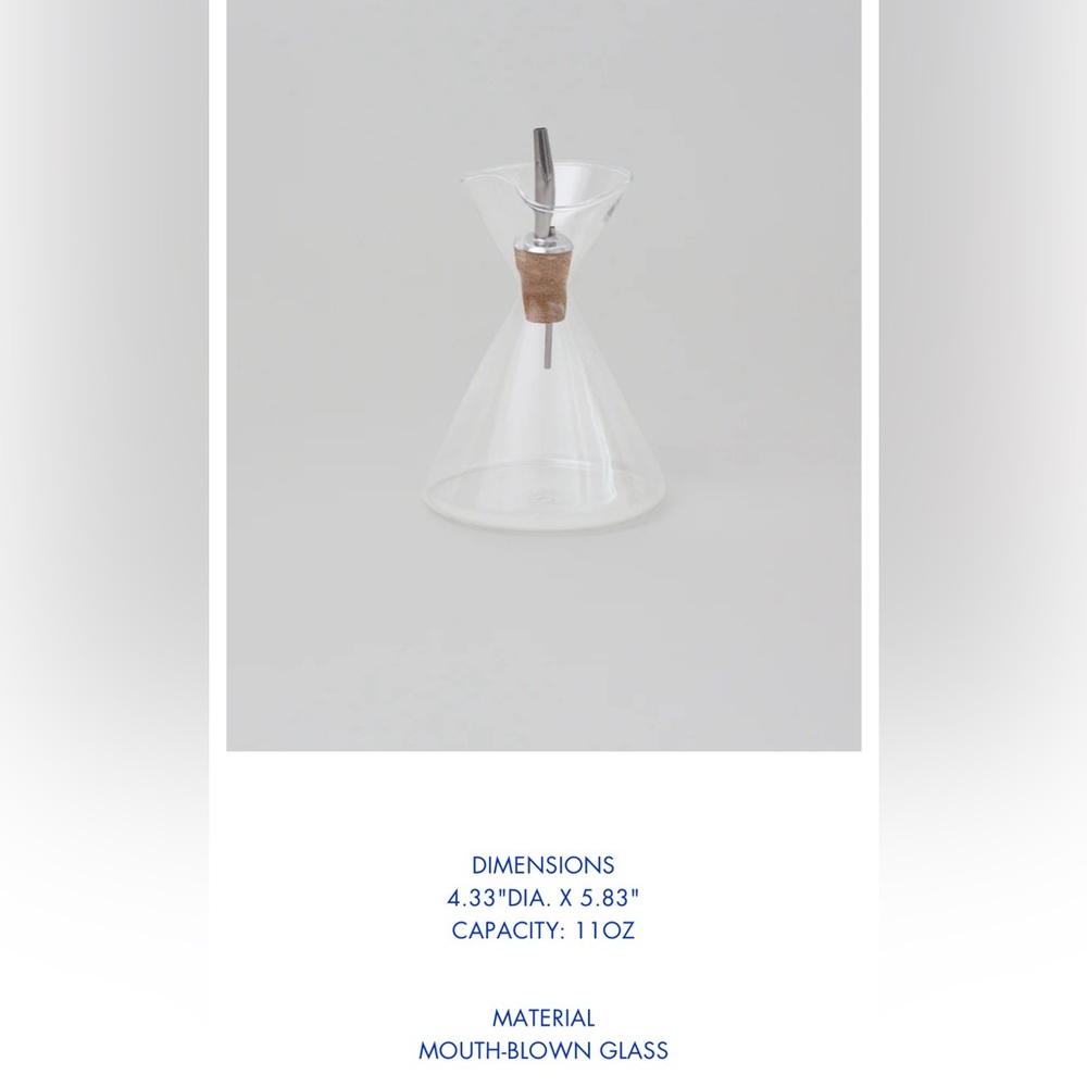 ✨✨SIN Fauna Glass Oil Cruet FREE Gift Included ✨✨